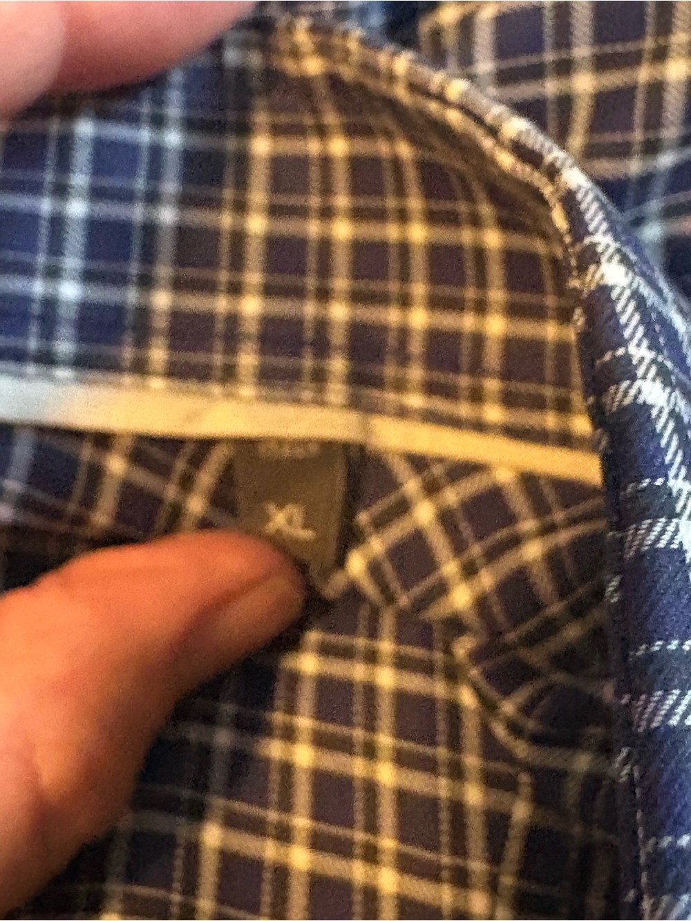 Ermenegildo Zegna dress shirt, men’s XL blue white black check Italian luxury - Picture 10 of 13